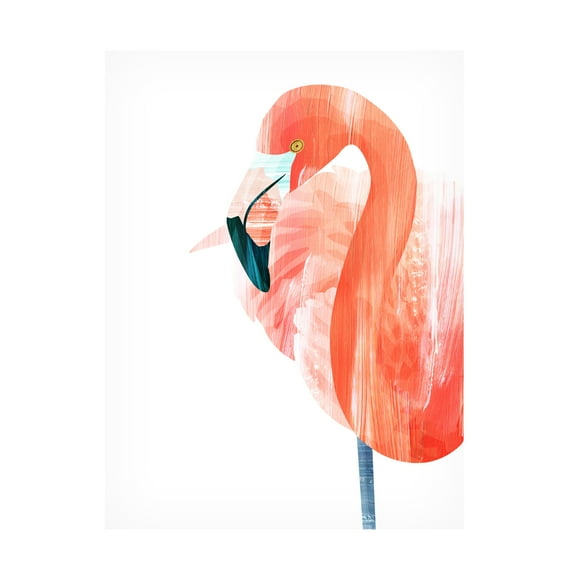 Trademark Fine Art Goed Blauw Pink Lady Canvas Wall Art