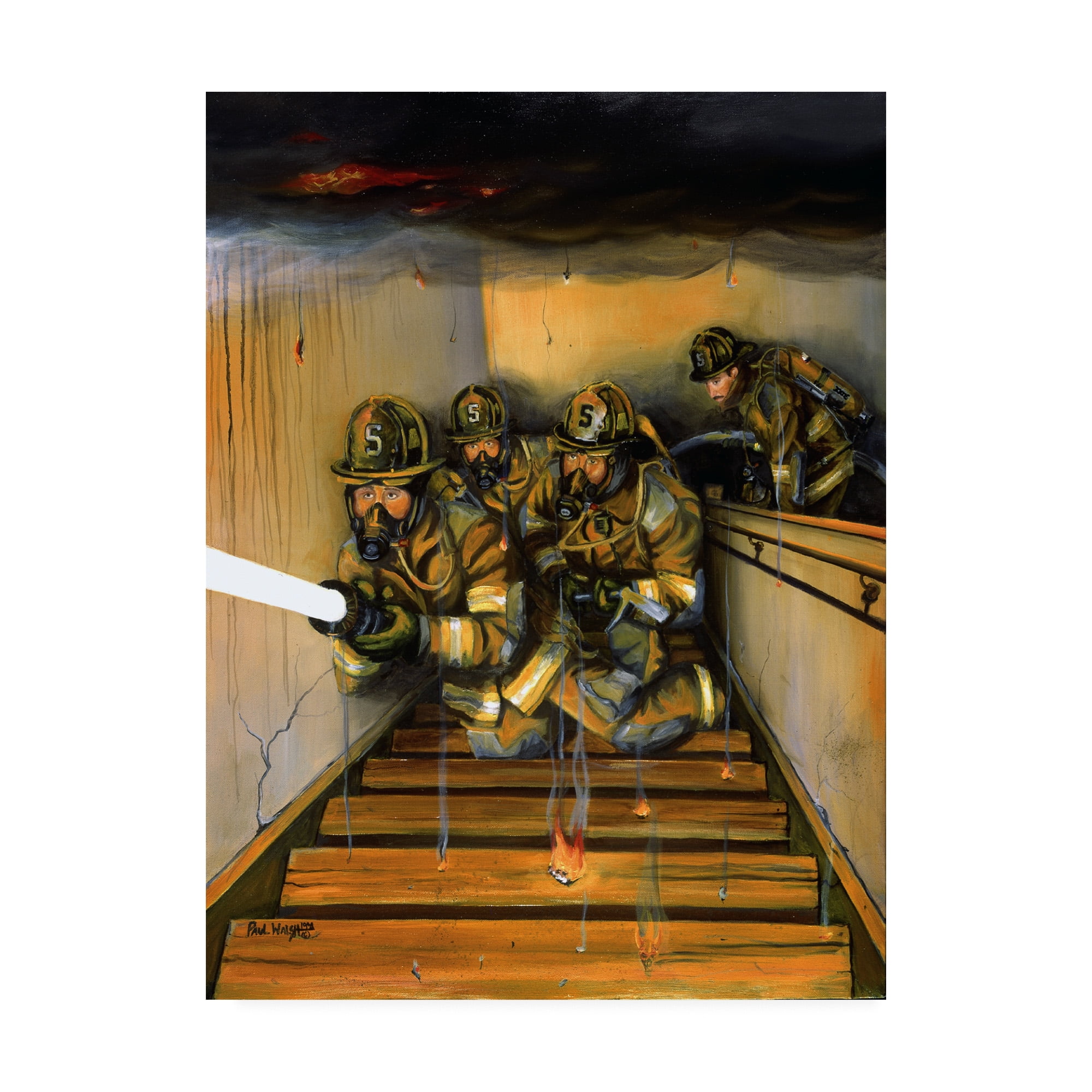 Trademark Fine Art 'Goin To Work' Canvas Art by Paul Walsh