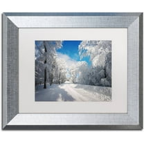 Trademark Fine Art "Going Nowhere" Canvas Art by Philippe Sainte-Laudy, White Matte, Silver Frame