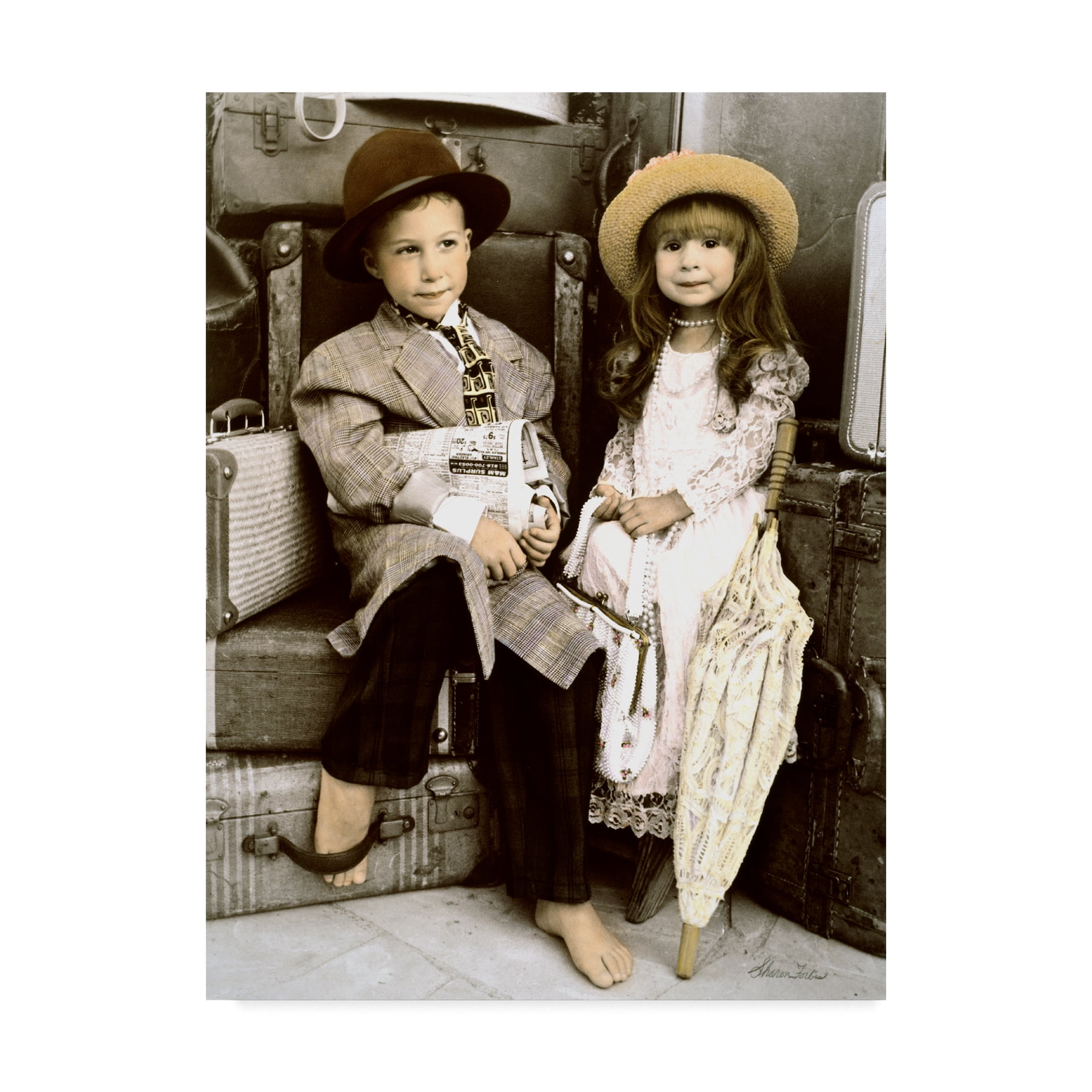 Trademark Fine Art 'Going Places' Canvas Art by Sharon Forbes