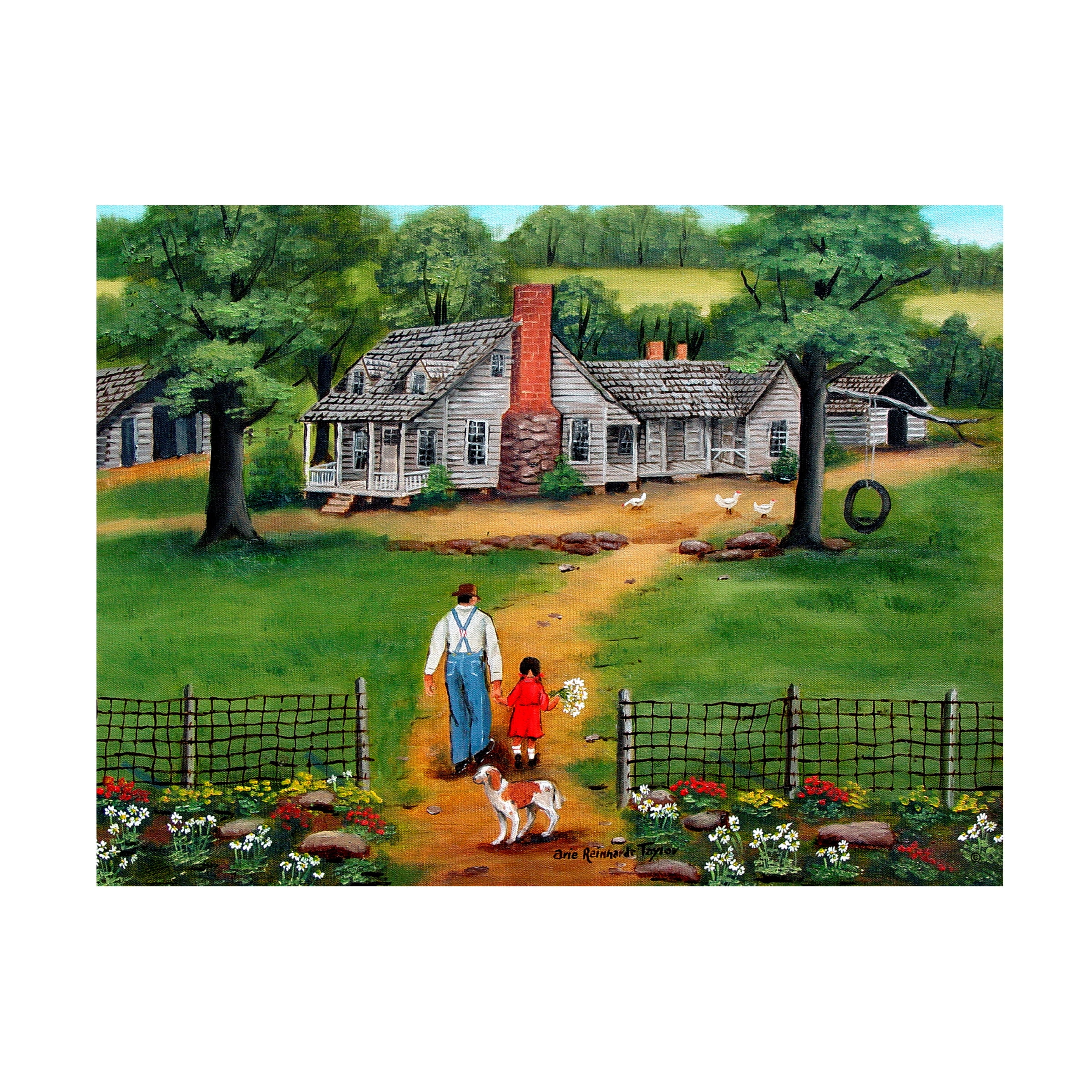 Trademark Fine Art 'Going To Grandpas' Canvas Art by Arie Reinhardt Taylor