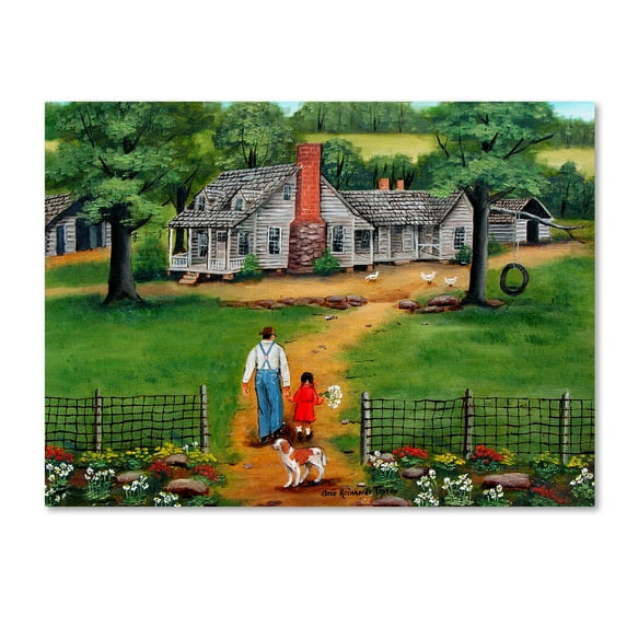 Trademark Fine Art 'Going To Grandpas' Canvas Art by Arie Reinhardt Taylor