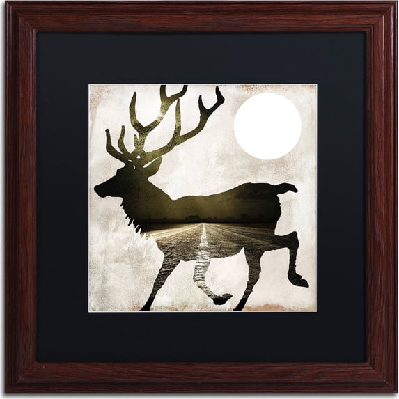 Trademark Fine Art "Going Wild I" Canvas Art by Color Bakery, Black Matte, Wood Frame