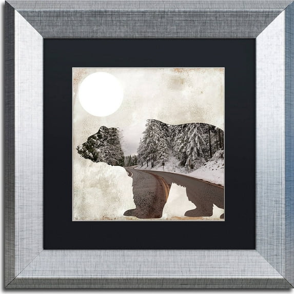 Trademark Fine Art "Going Wild III" Canvas Art by Color Bakery, Black Matte, Silver Frame
