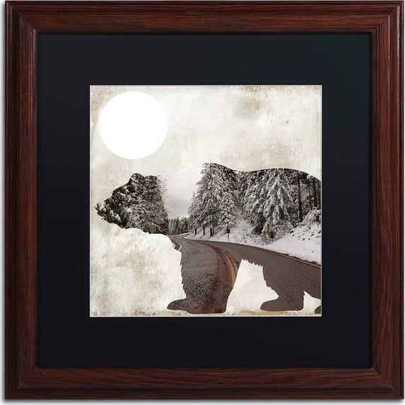 Trademark Fine Art "Going Wild III" Canvas Art by Color Bakery, Black Matte, Wood Frame