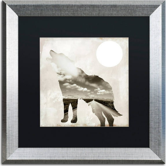 Trademark Fine Art "Going Wild IV" Canvas Art by Color Bakery, Black Matte, Silver Frame