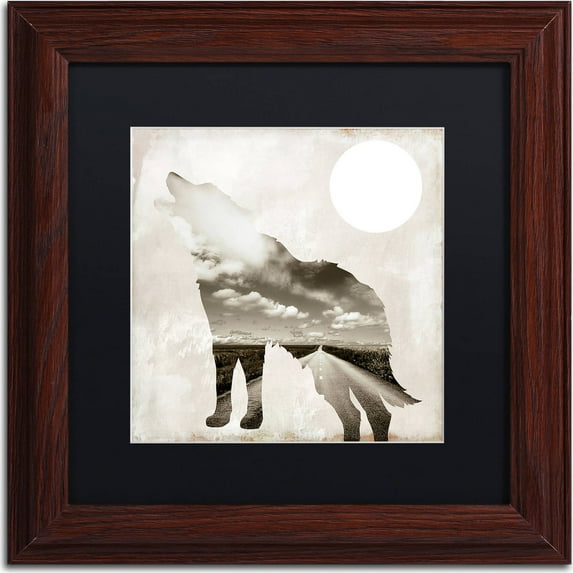 Trademark Fine Art "Going Wild IV" Canvas Art by Color Bakery, Black Matte, Wood Frame