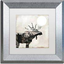 Trademark Fine Art "Going Wild V" Canvas Art by Color Bakery, White Matte, Silver Frame