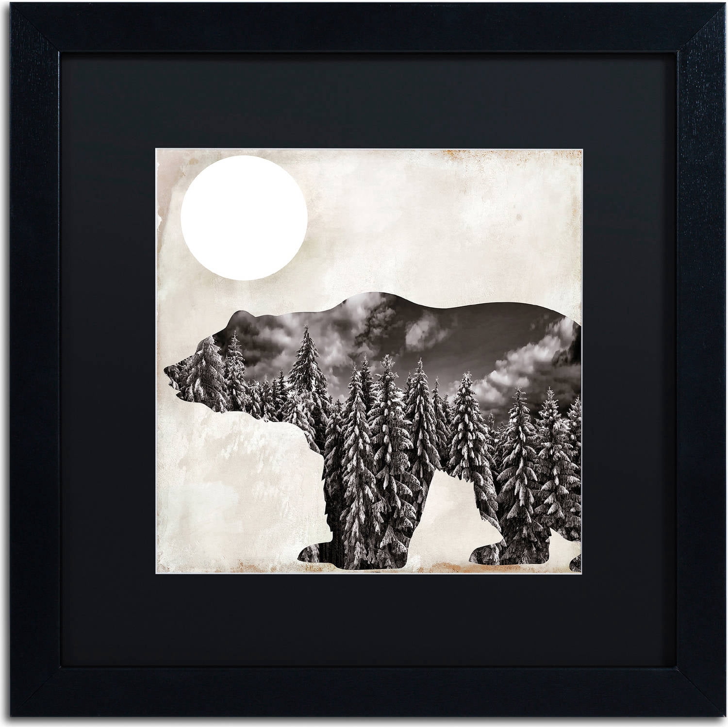 Trademark Fine Art "Going Wild VI" Canvas Art by Color Bakery, Black Matte, Black Frame