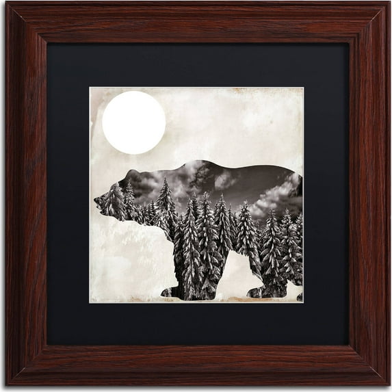 Trademark Fine Art "Going Wild VI" Canvas Art by Color Bakery, Black Matte, Wood Frame