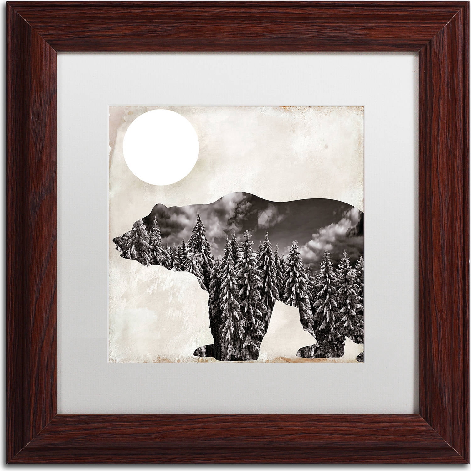 Trademark Fine Art "Going Wild VI" Canvas Art by Color Bakery, White Matte, Wood Frame