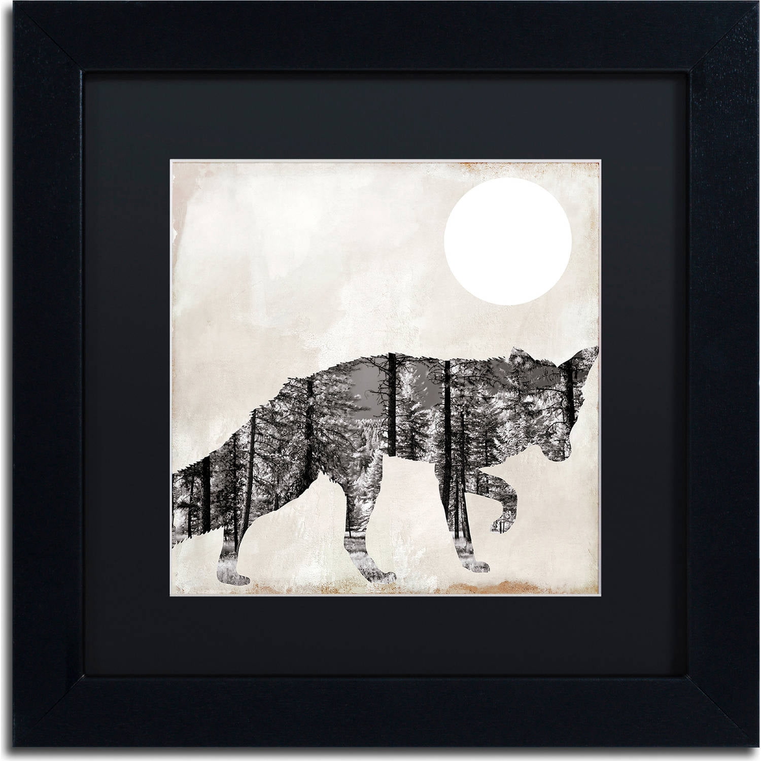 Trademark Fine Art "Going Wild VII" Canvas Art by Color Bakery, Black Matte, Black Frame
