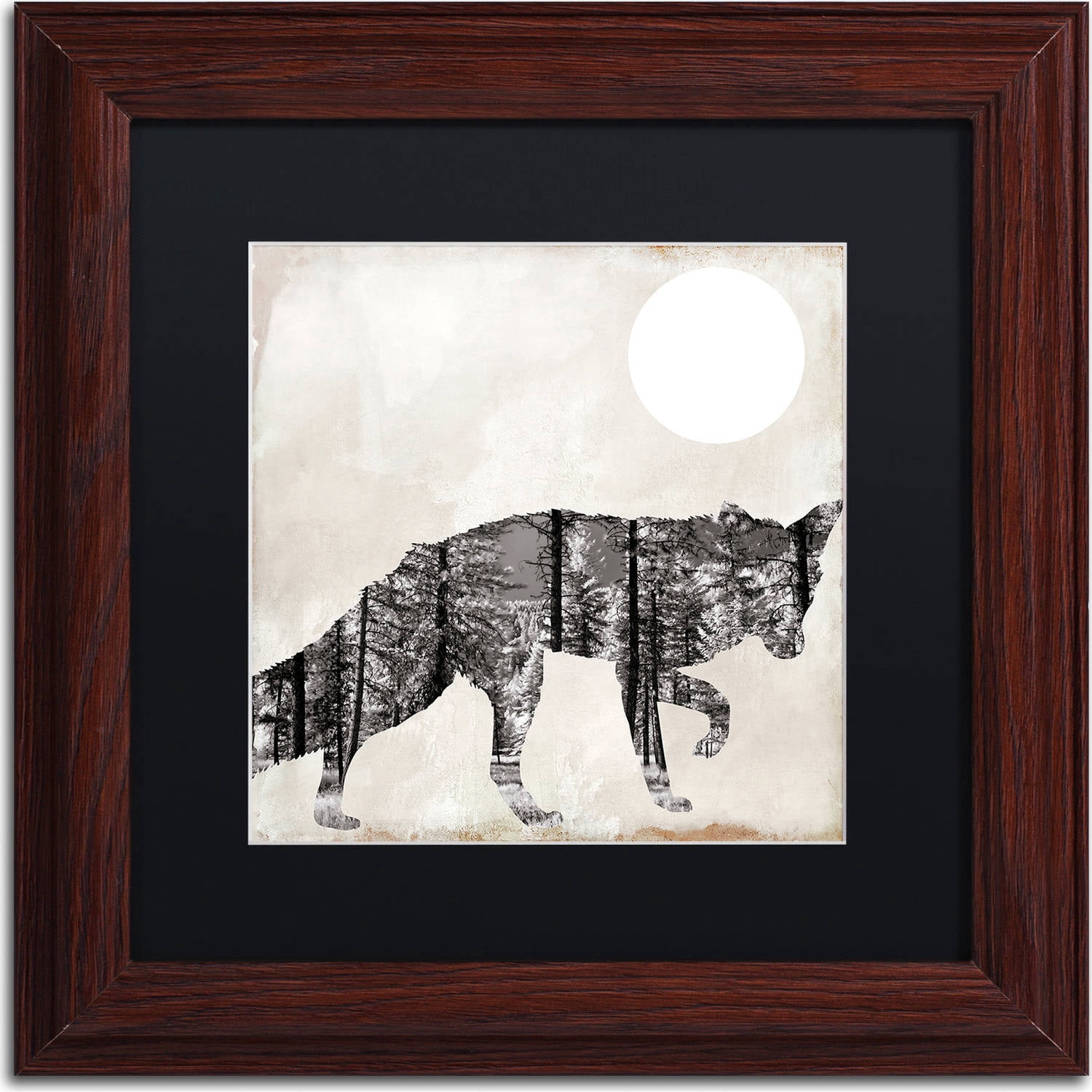Trademark Fine Art "Going Wild VII" Canvas Art by Color Bakery, Black Matte, Wood Frame