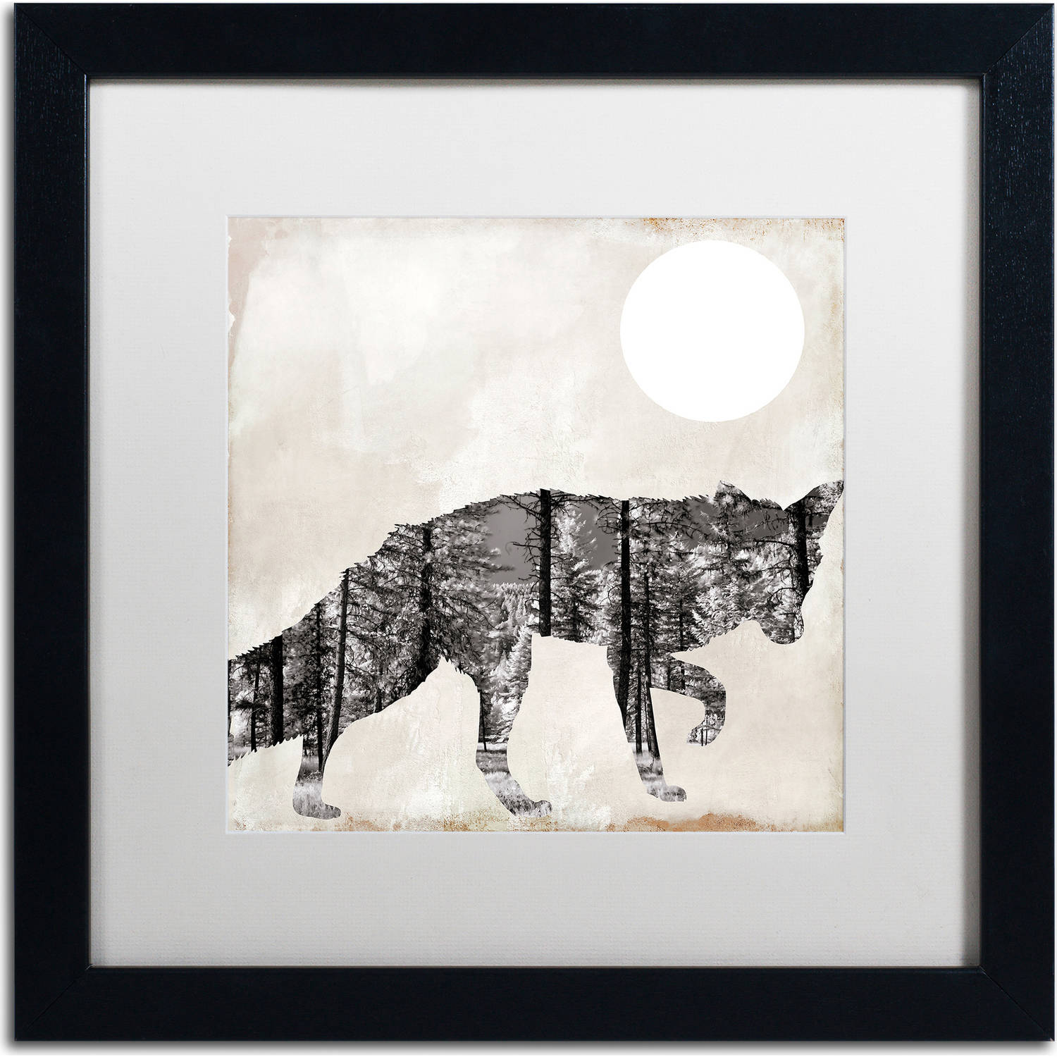 Trademark Fine Art "Going Wild VII" Canvas Art by Color Bakery, White Matte, Black Frame
