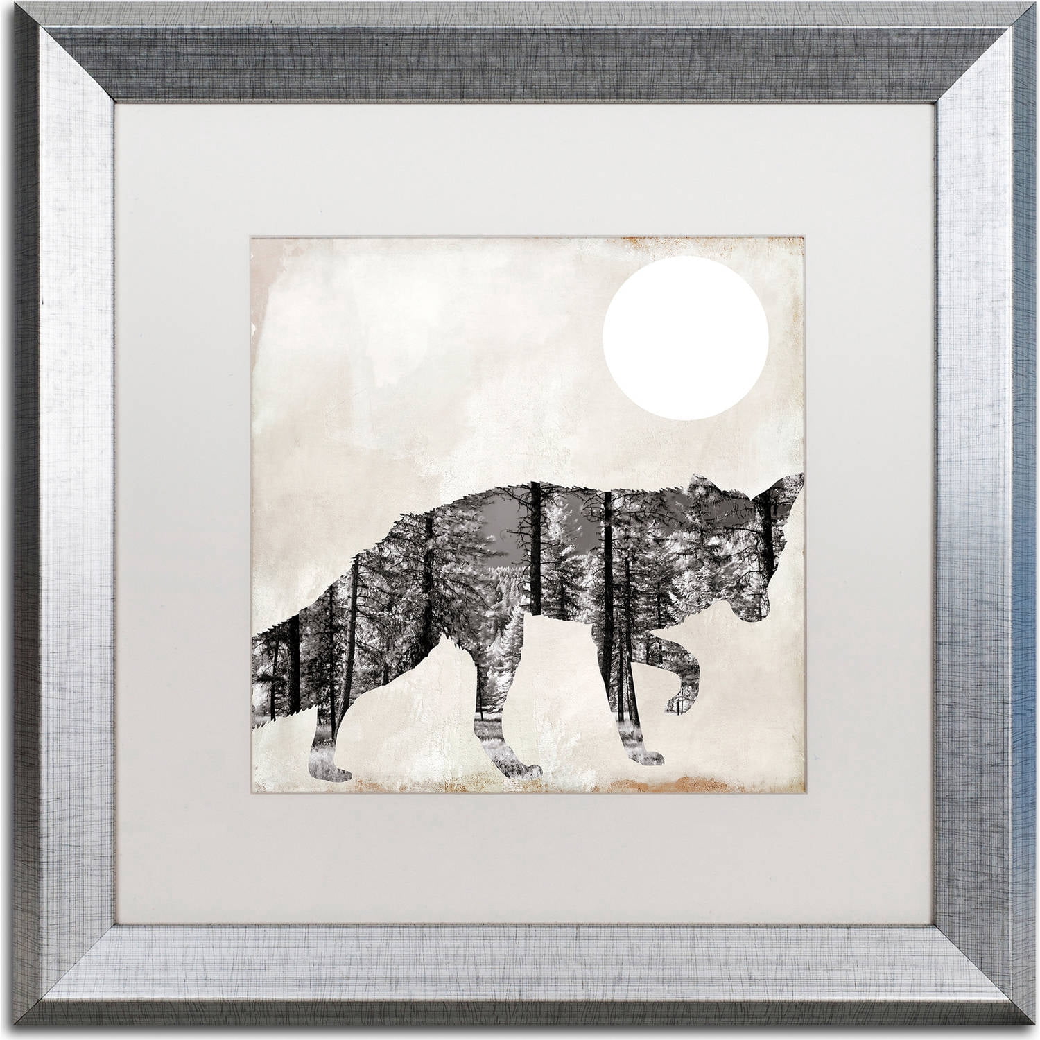 Trademark Fine Art "Going Wild VII" Canvas Art by Color Bakery, White Matte, Silver Frame
