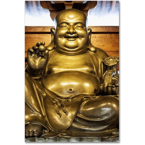 Trademark Fine Art "Gold Buddha" Canvas Art by Philippe Hugonnard