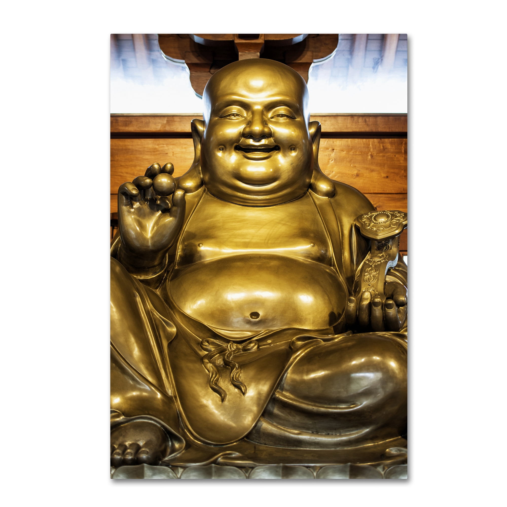 Trademark Fine Art "Gold Buddha" Canvas Art by Philippe Hugonnard