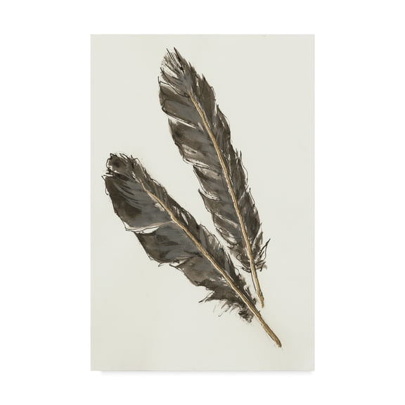 Trademark Fine Art 'Gold Feathers III' Canvas Art by Chris Paschke