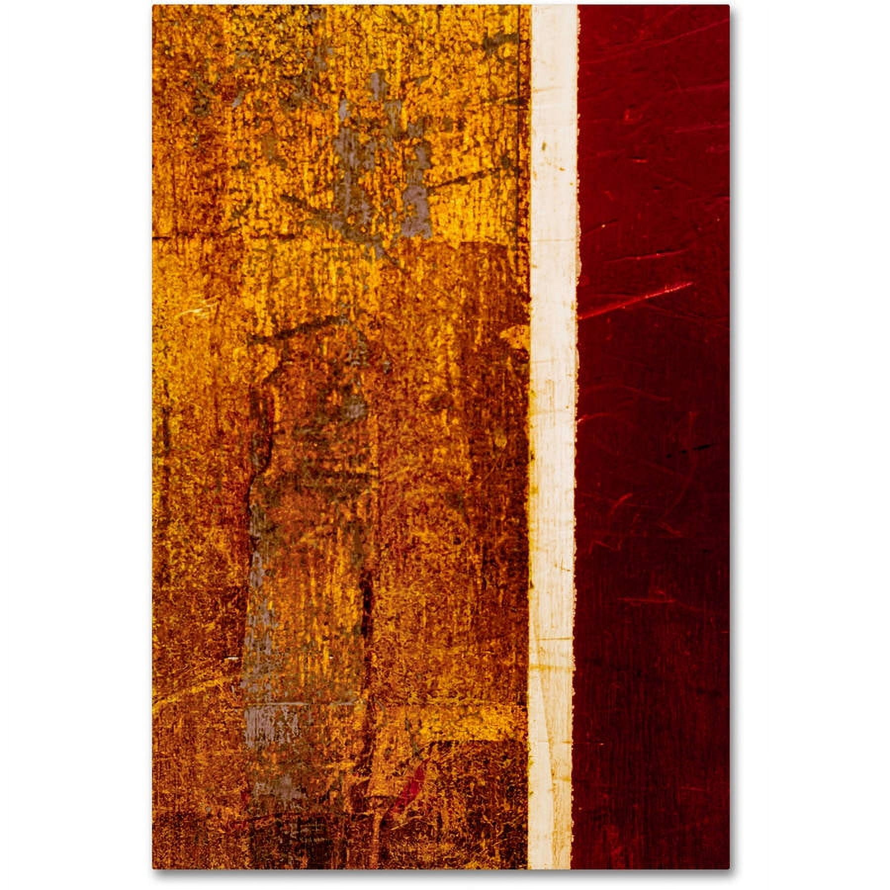 Trademark Fine Art "Gold Flakes" Canvas Art by Claire Doherty