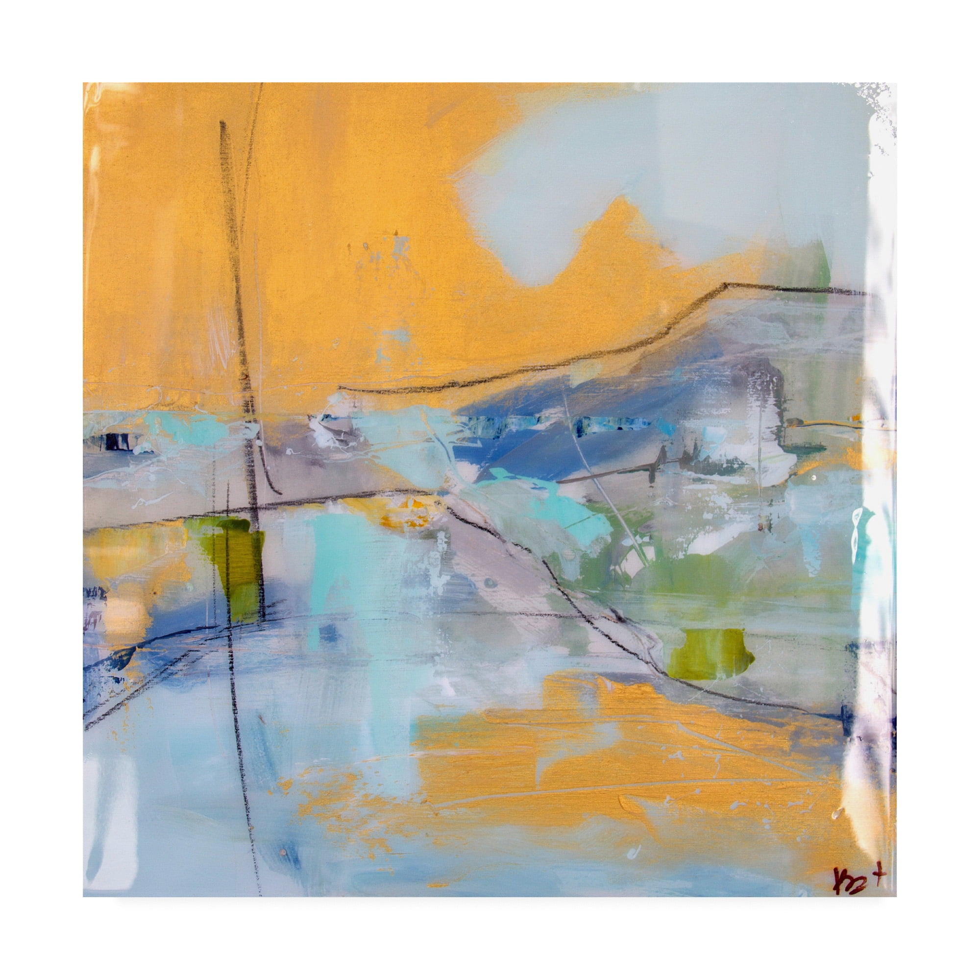 Trademark Fine Art 'Gold Hills' Canvas Art by Kym De Los Reyes