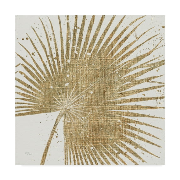 Trademark Fine Art 'Gold Leaves II' Canvas Art by Wellington Studio