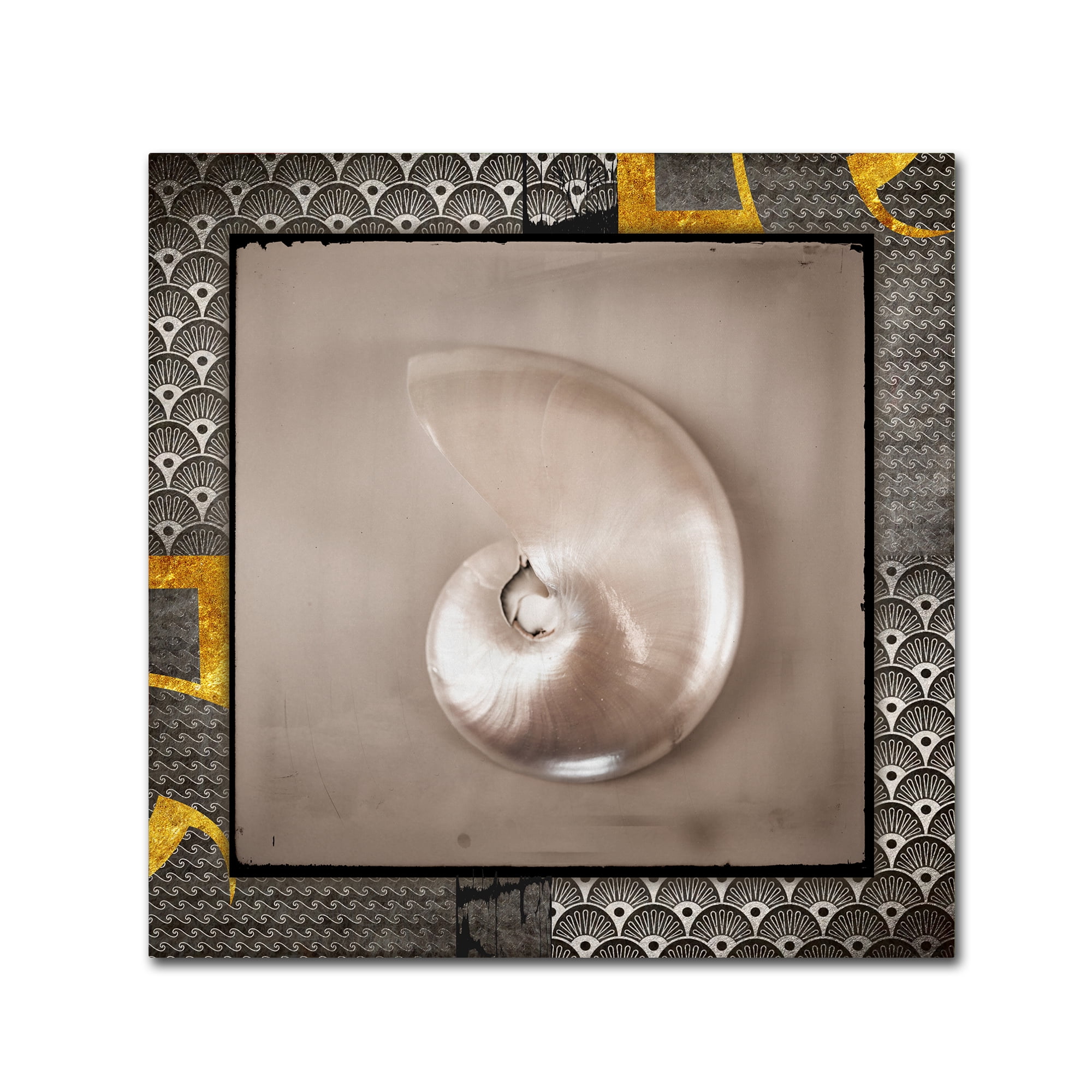Trademark Fine Art 'Gold Sea Scape' Canvas Art by LightBoxJournal