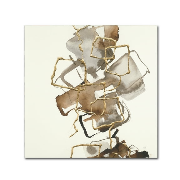 Trademark Fine Art 'Gold Squares I' Canvas Art by Chris Paschke