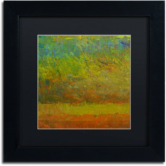 Trademark Fine Art "Golden Dawn" Canvas Art by Michelle Calkins, Black Matte, Black Frame