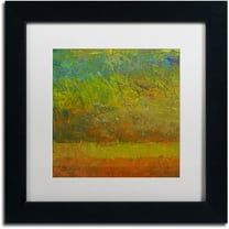 Trademark Fine Art "Golden Dawn" Canvas Art by Michelle Calkins, White Matte, Black Frame