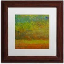 Trademark Fine Art "Golden Dawn" Canvas Art by Michelle Calkins, White Matte, Wood Frame