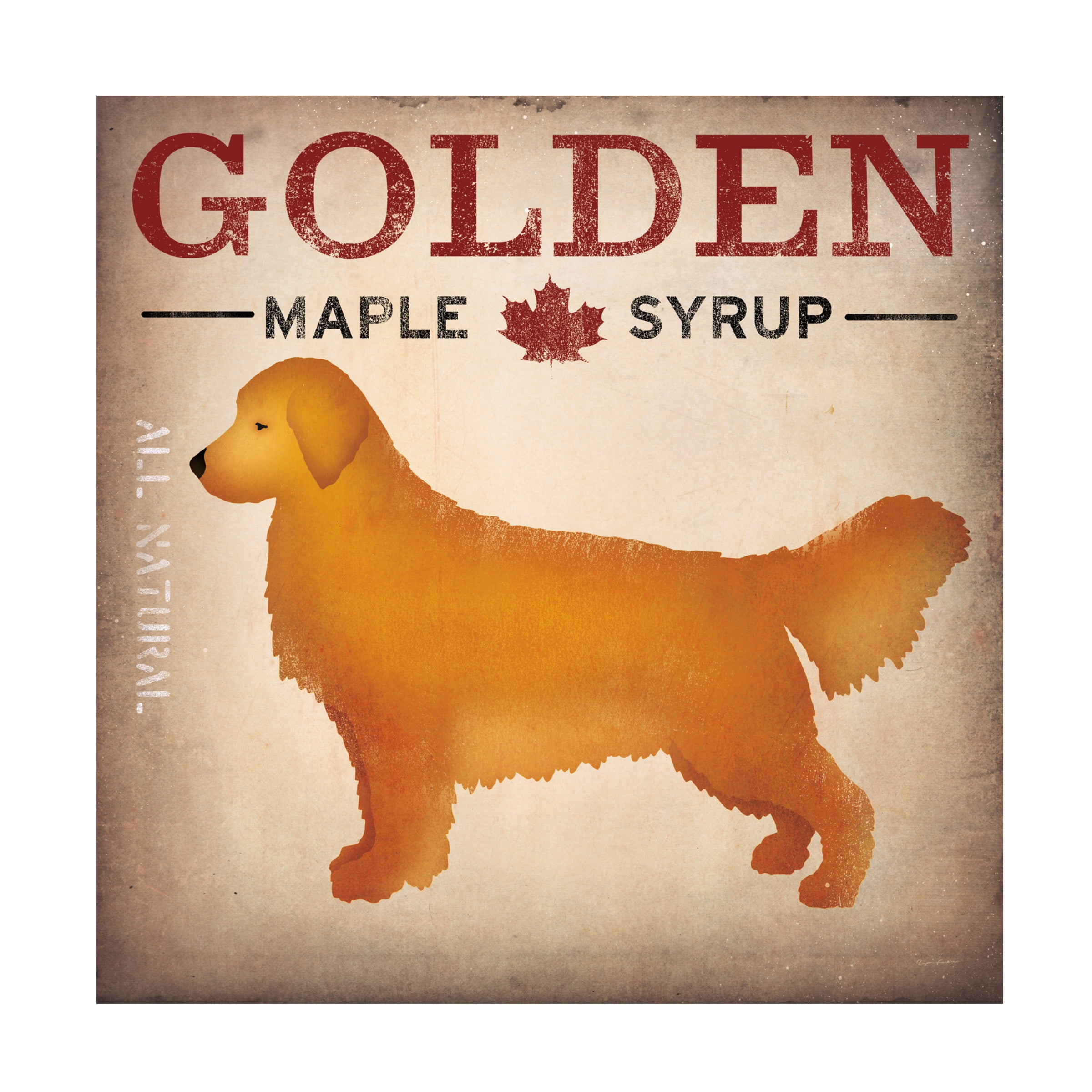 Trademark Fine Art 'Golden Dog at Show No VT' Canvas Art by Ryan Fowler
