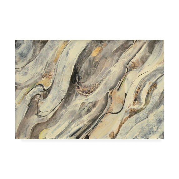 Trademark Fine Art 'Golden Falls Paint' Canvas Art by Albena Hristova