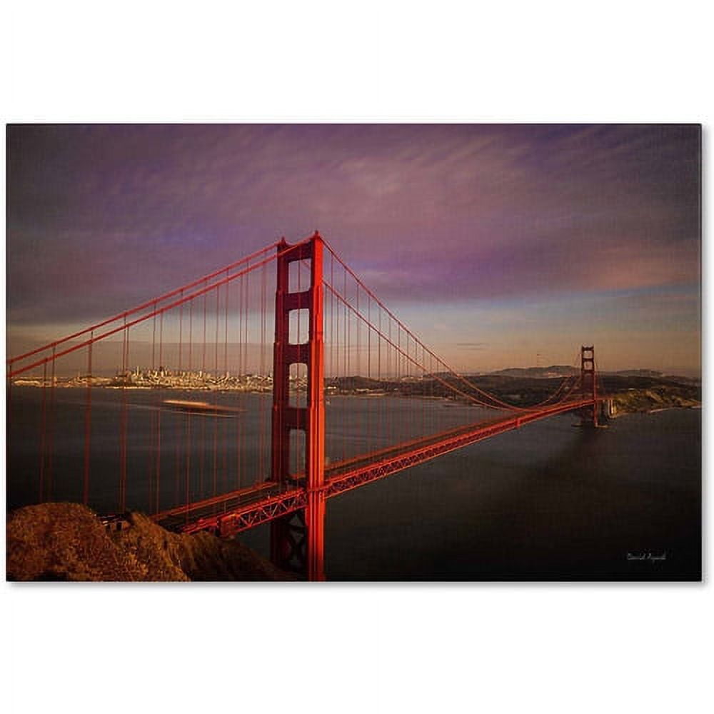Trademark Fine Art "Golden Gate Bridge" Canvas Art by David Ayash