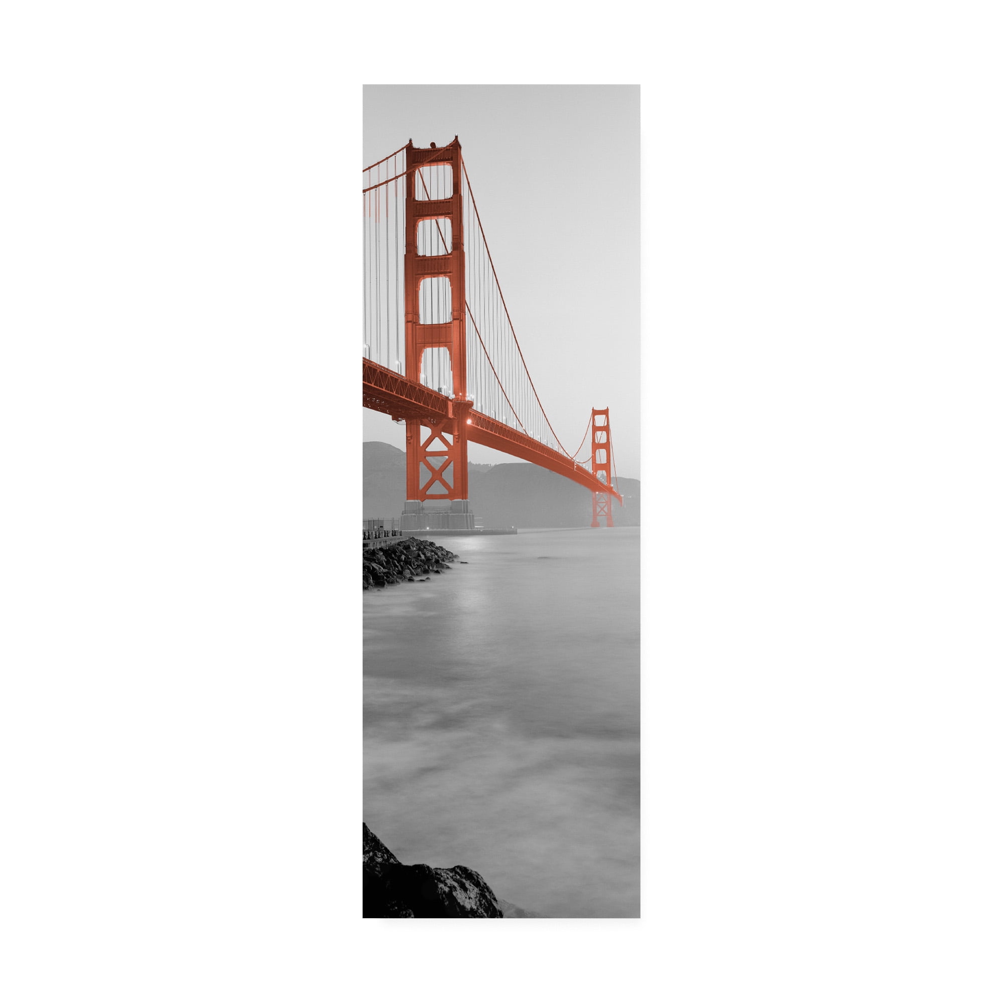 Trademark Fine Art 'Golden Gate Bridge at Dawn (A)' Canvas Art by Alan Blaustei