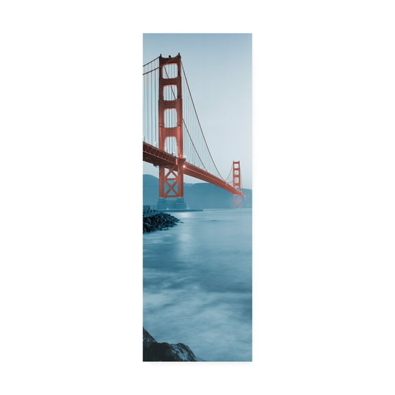 Trademark Fine Art 'Golden Gate Bridge at Dawn (B)' Canvas Art by Alan Blaustei