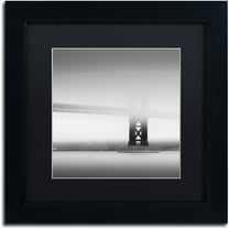 Trademark Fine Art "Golden Gate" Canvas Art by Dave MacVicar, Black Matte, Black Frame