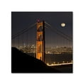 thumbnail image 1 of Trademark Fine Art "Golden Gate and Moon" Canvas Art by Moises Levy, 1 of 1