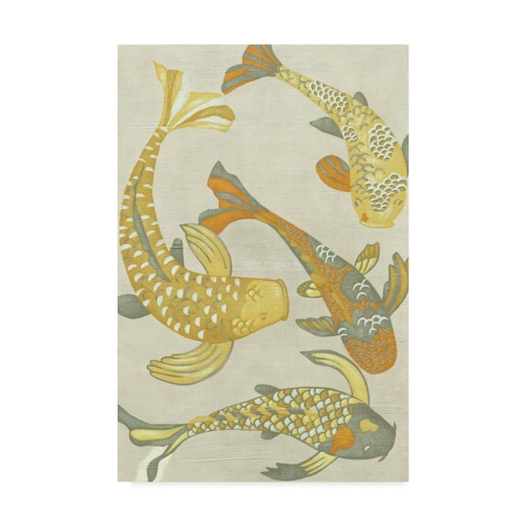Trademark Fine Art 'Golden Koi I' Canvas Art by Chariklia Zarris