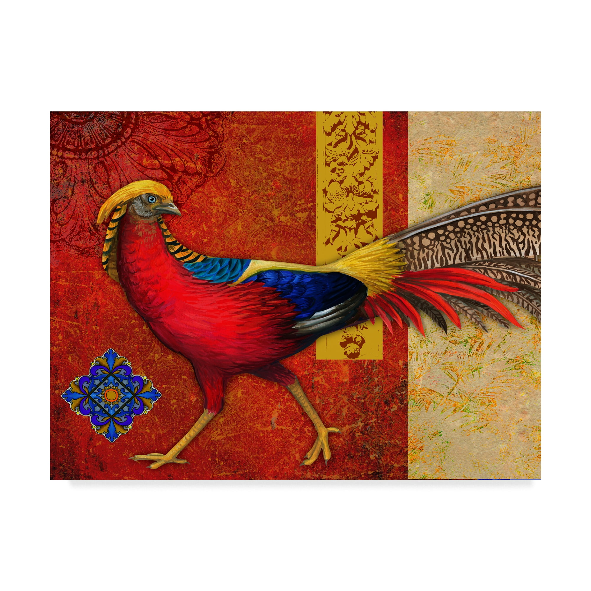 Trademark Fine Art 'Golden Pheasant' Canvas Art by Maria Rytova