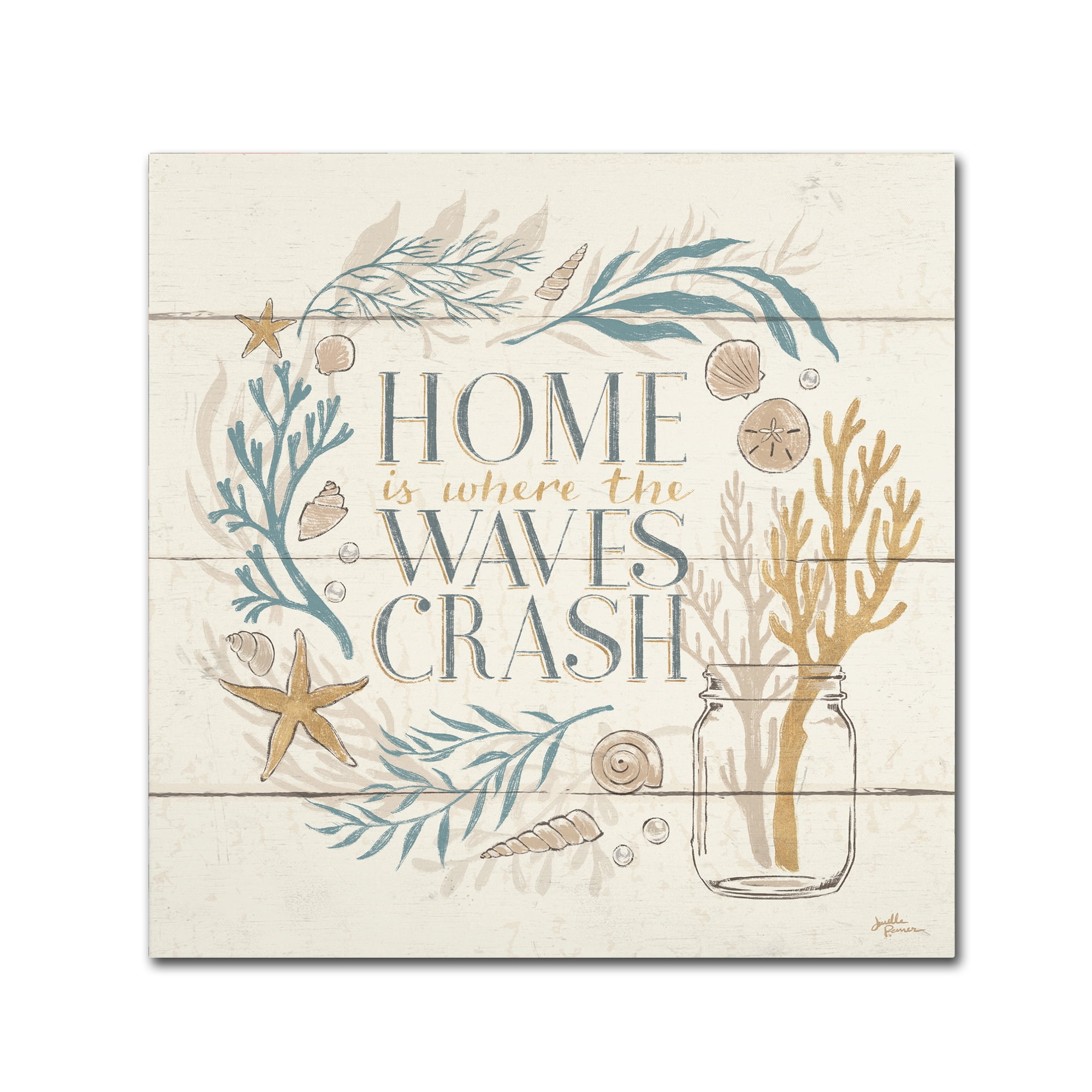 Trademark Fine Art 'Golden Sea II' Canvas Art by Janelle Penner