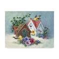 thumbnail image 1 of Trademark Fine Art 'Goldfinch Birdhouses' Canvas Art by Barbara Mock, 1 of 3