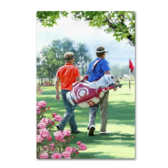 Trademark Fine Art 'Golf Players' Canvas Art by The Macneil Studio