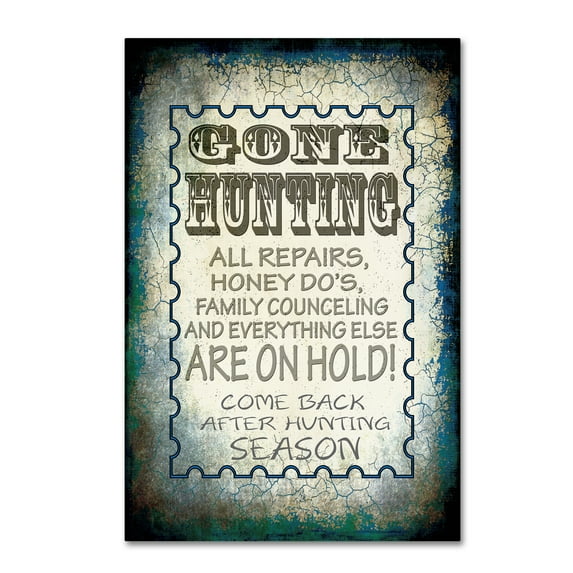 Trademark Fine Art 'Gone Hunting' Canvas Art by LightBoxJournal
