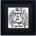 thumbnail image 1 of Trademark Fine Art "Gonna Be Alright" Canvas Art by Elizabeth Caldwell, Black Matte, Black Frame, 1 of 4