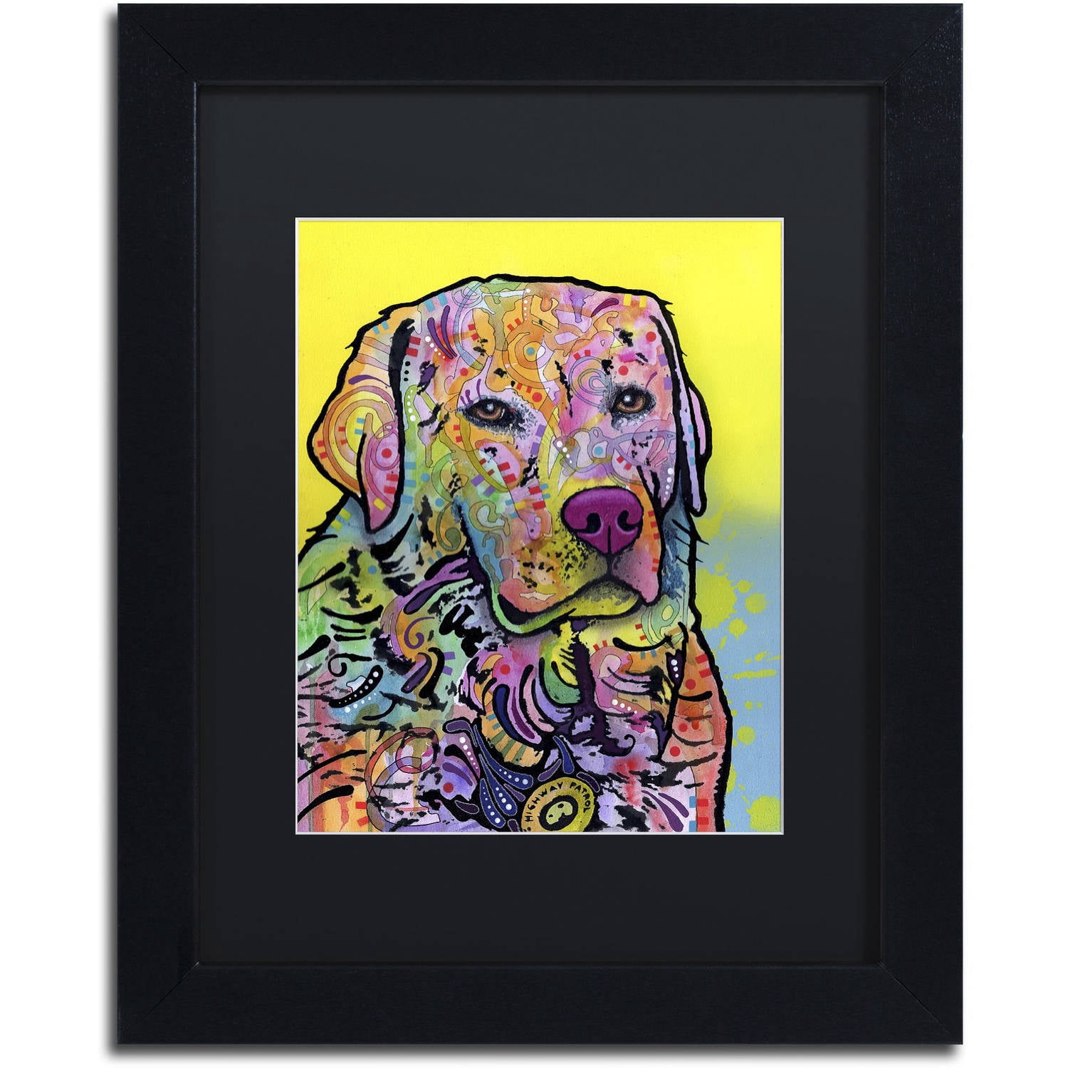 Trademark Fine Art "Goose" Canvas Art by Dean Russo, Black Matte, Black Frame