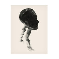 Trademark Fine Art Grace Popp  Brushstroke Cameo I Canvas Wall Art