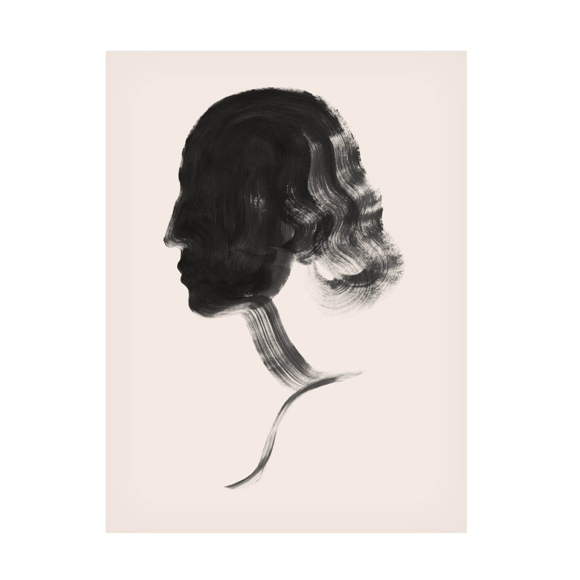 Trademark Fine Art Grace Popp Brushstroke Cameo II Canvas Wall Art