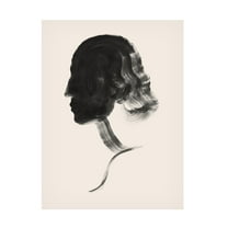 Trademark Fine Art Grace Popp Brushstroke Cameo II Canvas Wall Art