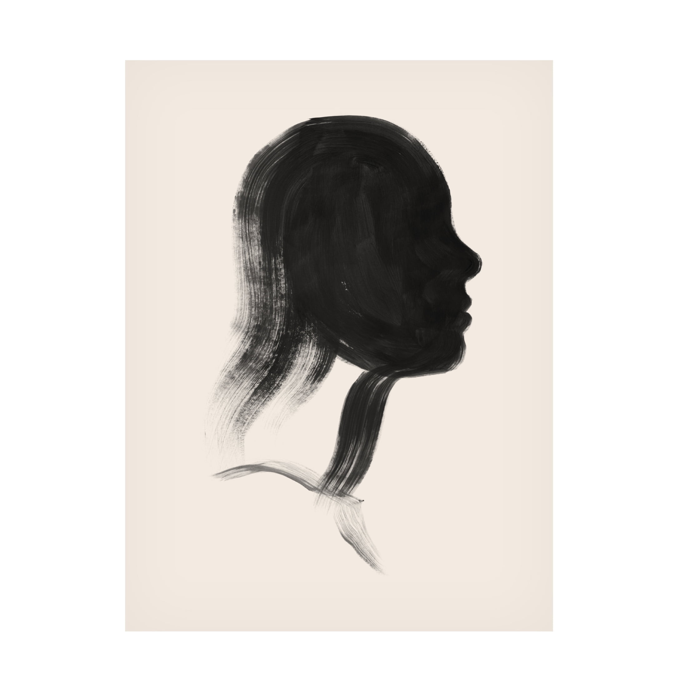 Trademark Fine Art Grace Popp  Brushstroke Cameo III Canvas Wall Art