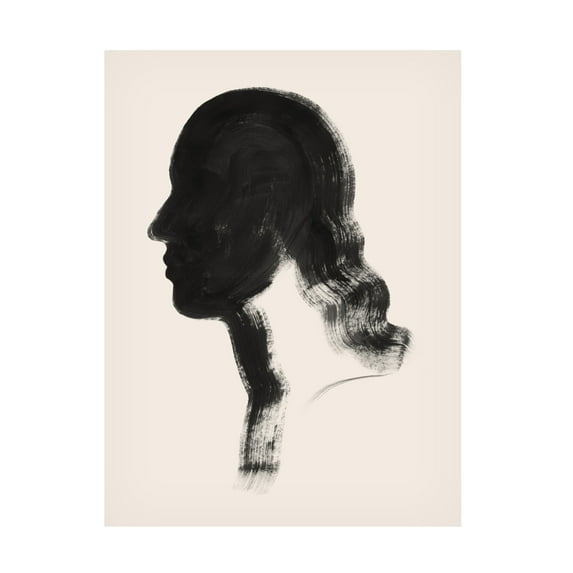 Trademark Fine Art Grace Popp Brushstroke Cameo IV Canvas Wall Art